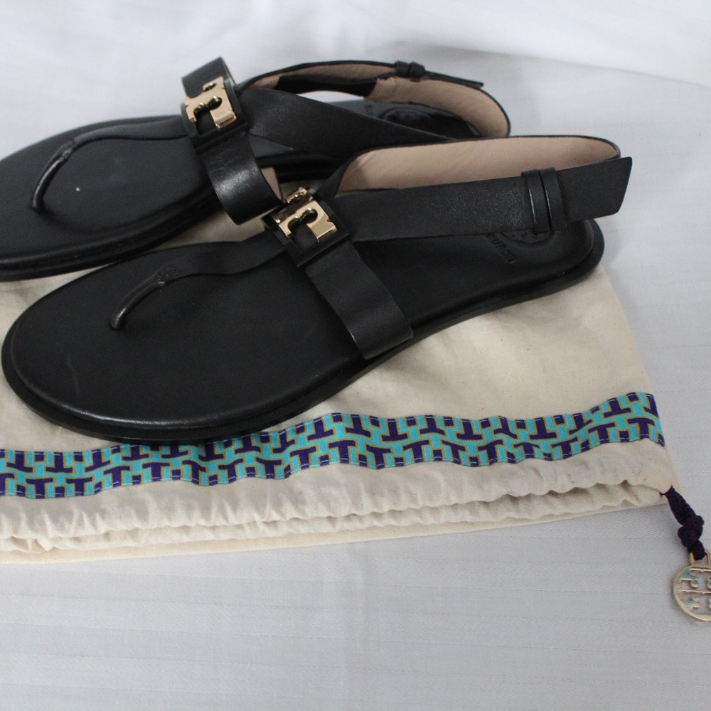 Tory Burch Flat Genuine Leather Sandal